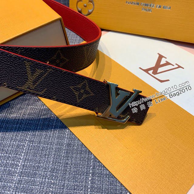 LV新款女士皮帶 路易威登原單雙面可用腰帶  jjp2233
